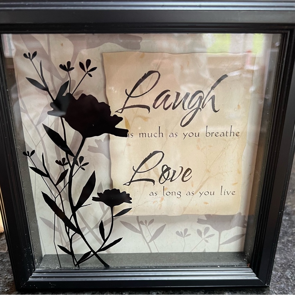 Inspirational picture frame.